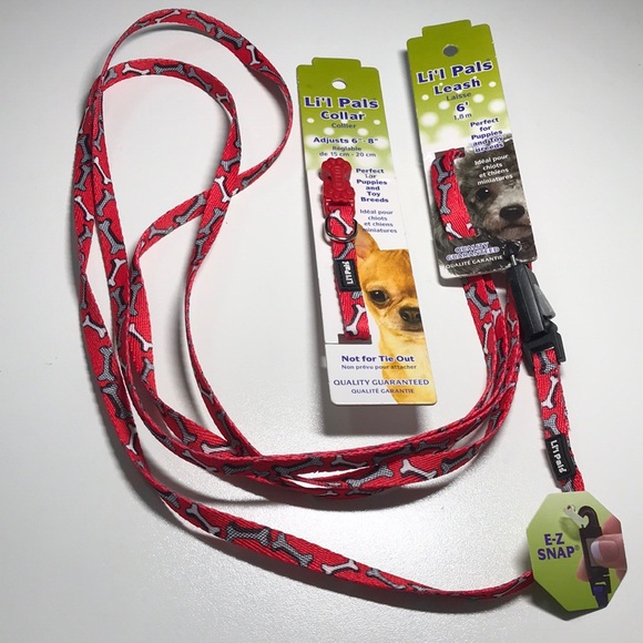 LI'L PALS Matching Collar & Leash Set (2) - Picture 2 of 13